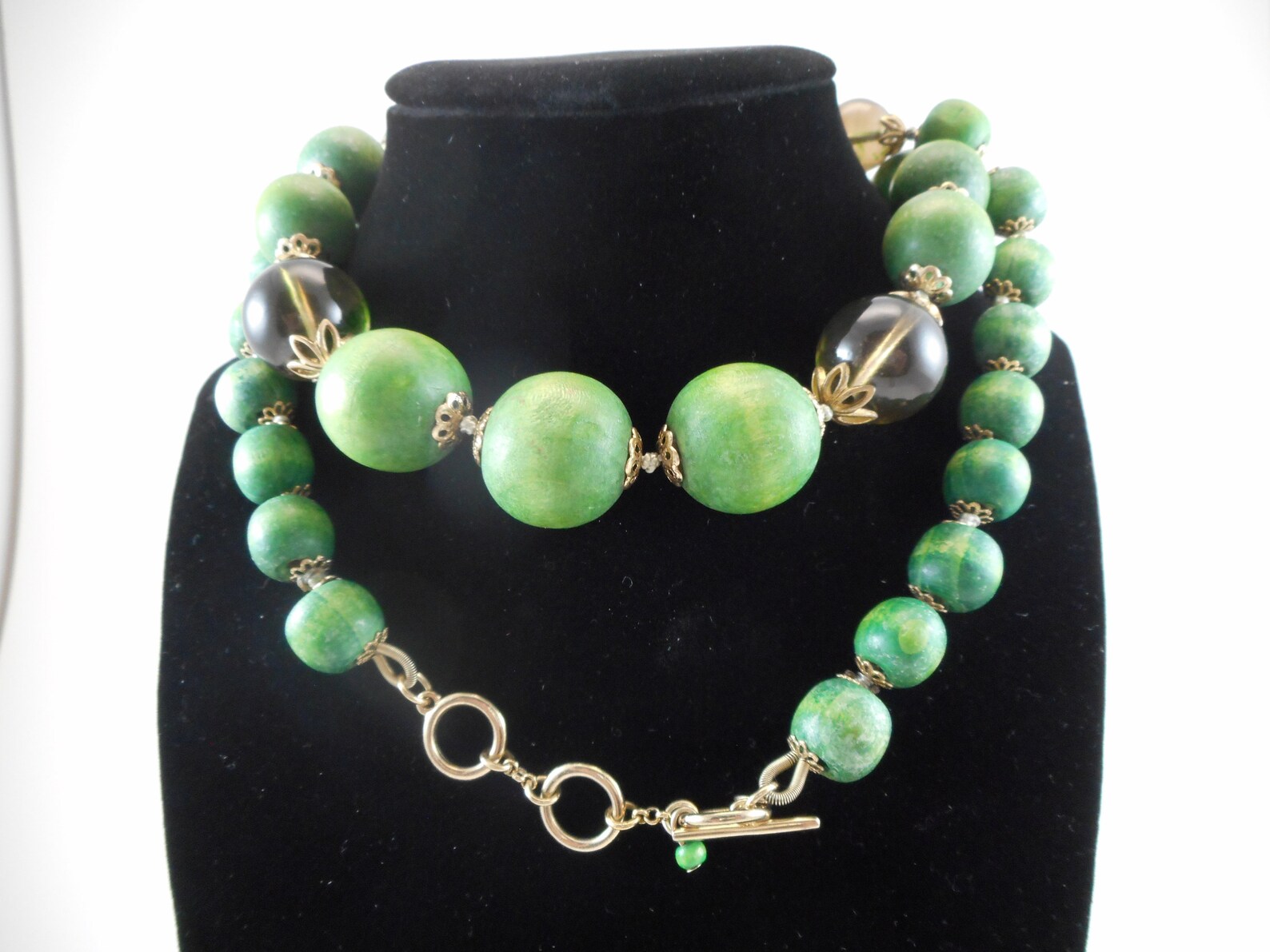 Wood and Glass Necklace