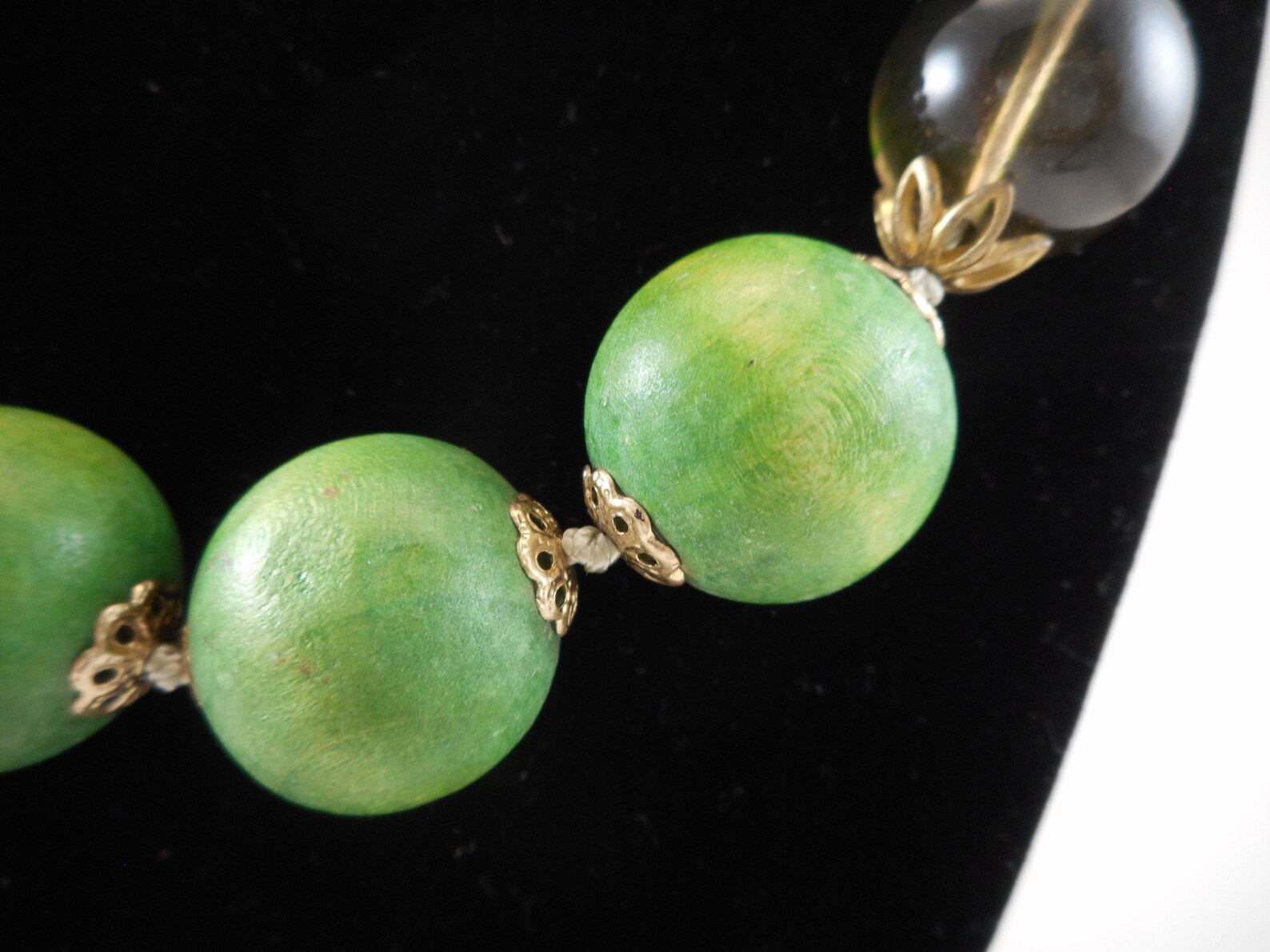 Wood and Glass Necklace