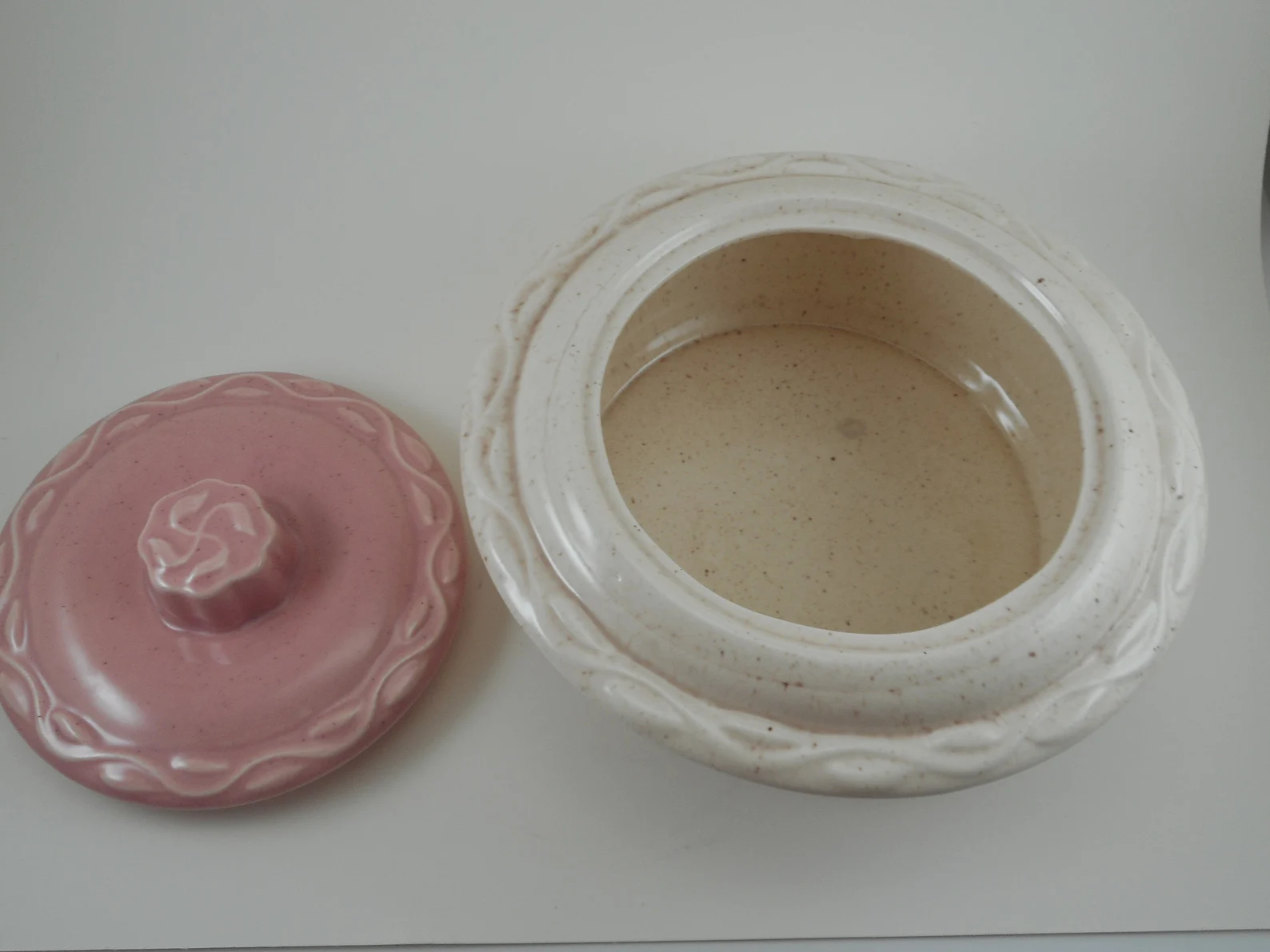 Vintage Pink casserole and server