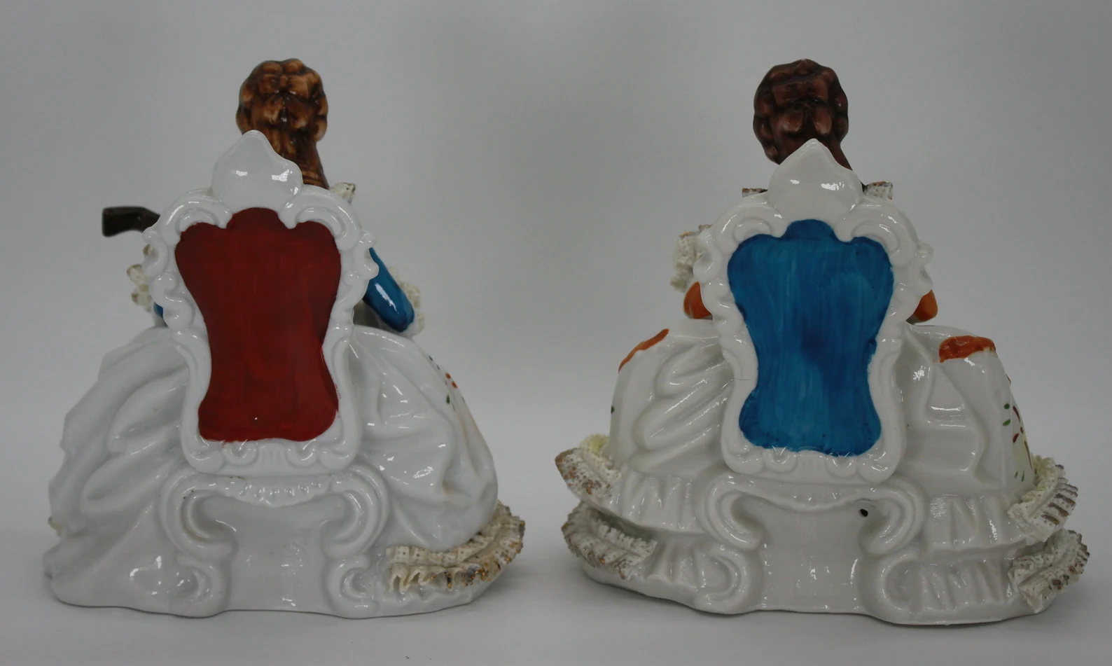 Antique porcelain Victorian inspired woman's CIRCA 1950s