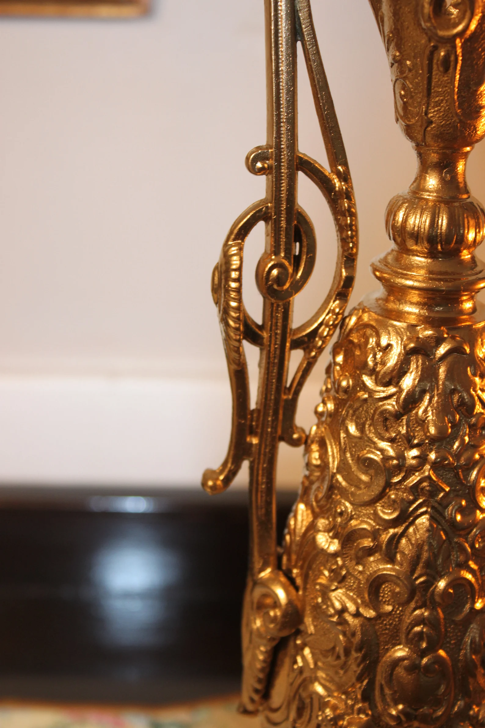 Art Nouveau cast metal spelter ornate Ewer Pitcher CIRCA 1950s