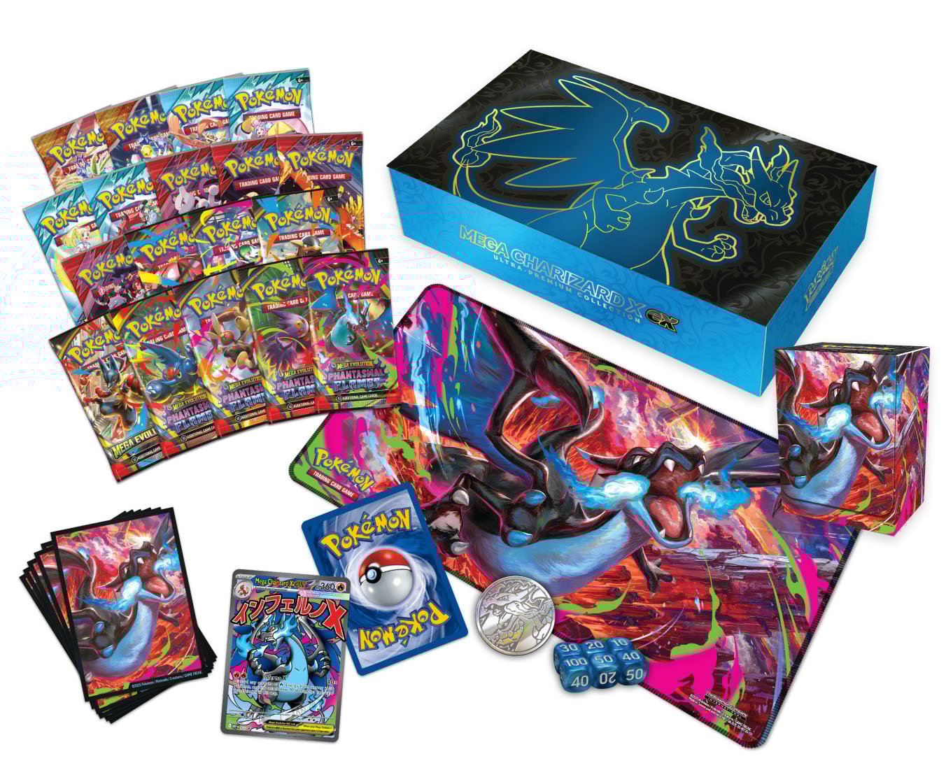 Pokémon Phantasmal Flames Mega Charizard X EX collection 