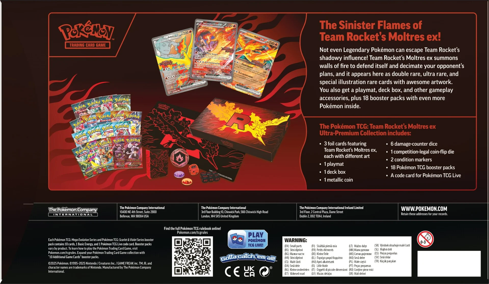 Pokemon Team Rocket’s Moltres GX Ultra Premium Collection Box