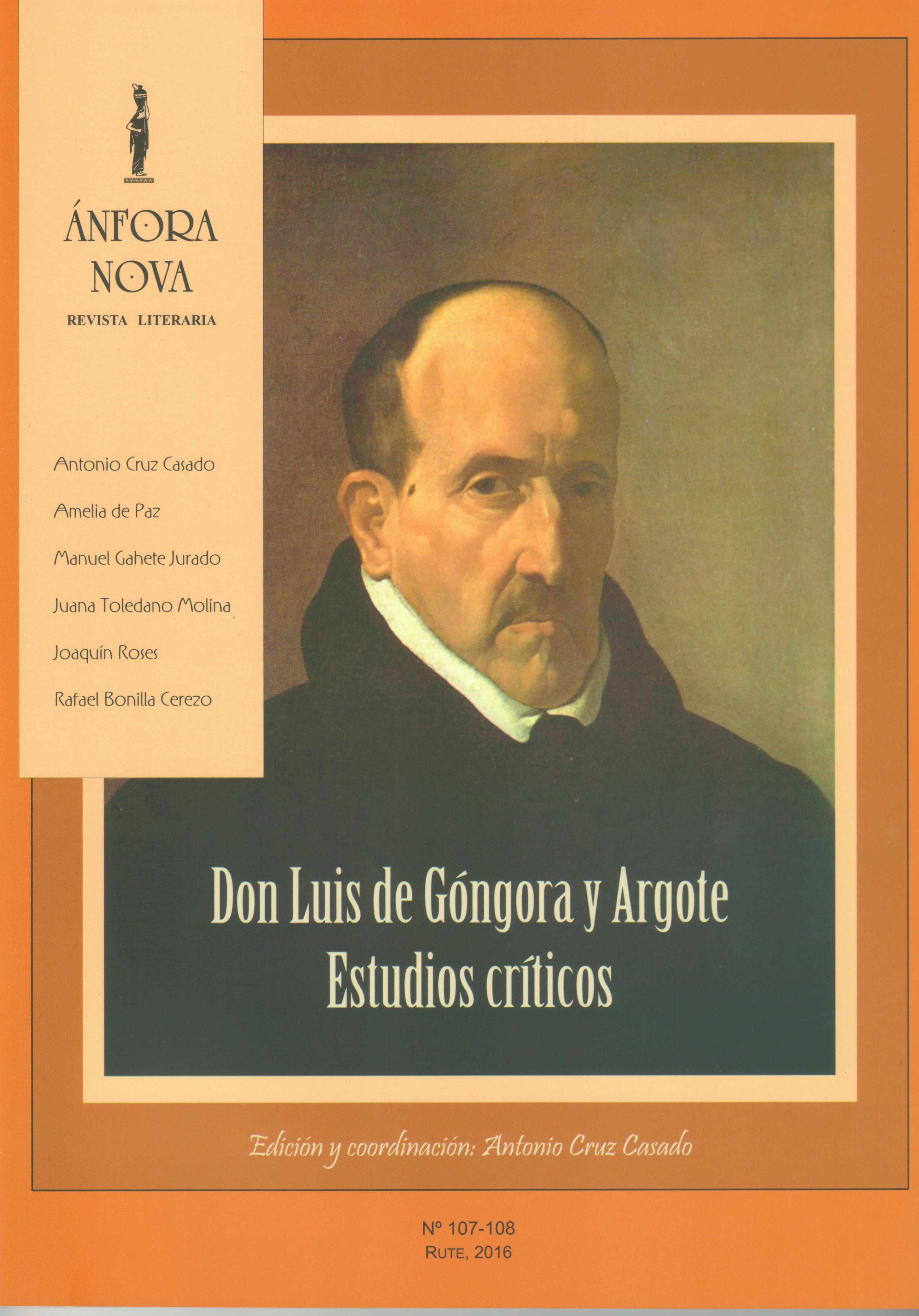 Don Luis de Góngora y Argote. Estudios críticos