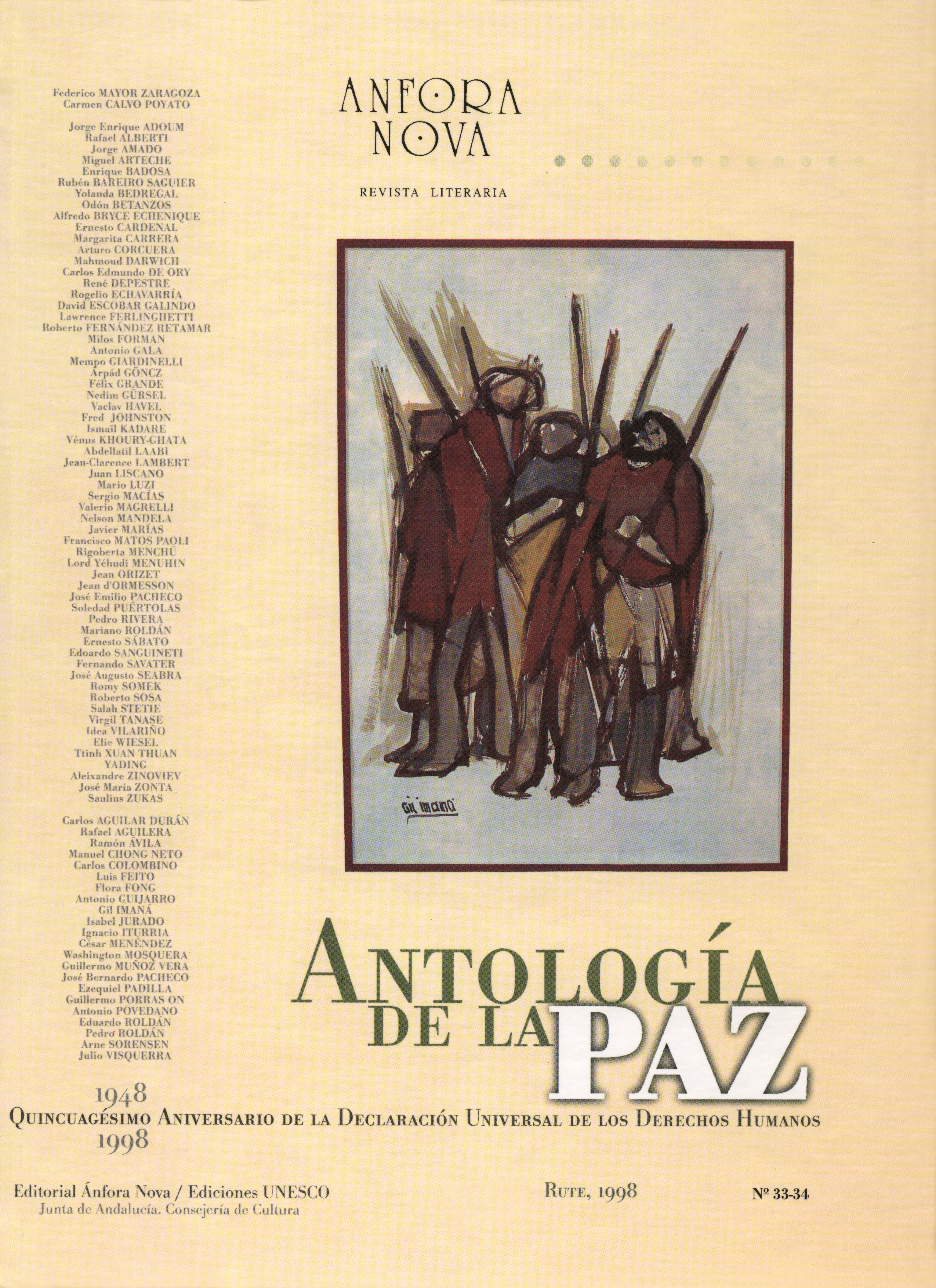 Antología de la Paz (50º. Aniversario Declaración Universal Derechos Humanos)