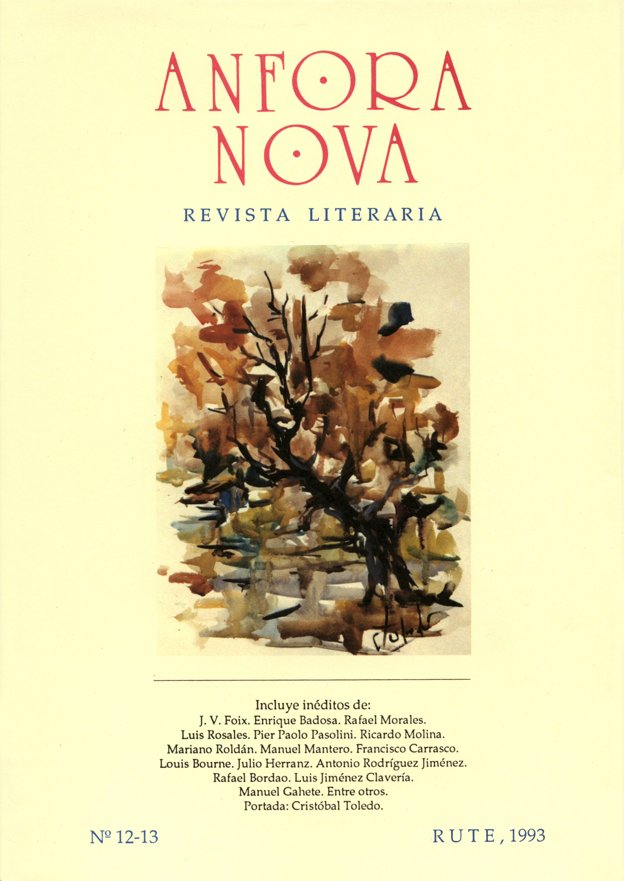 Revista Literaria Ánfora Nova, nº.12-13