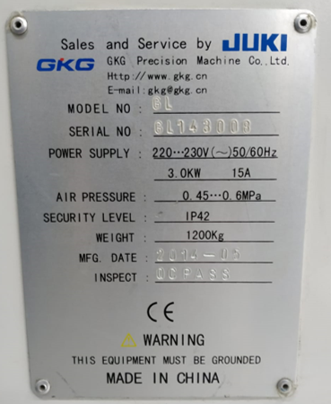 Screen Printer GKG GL