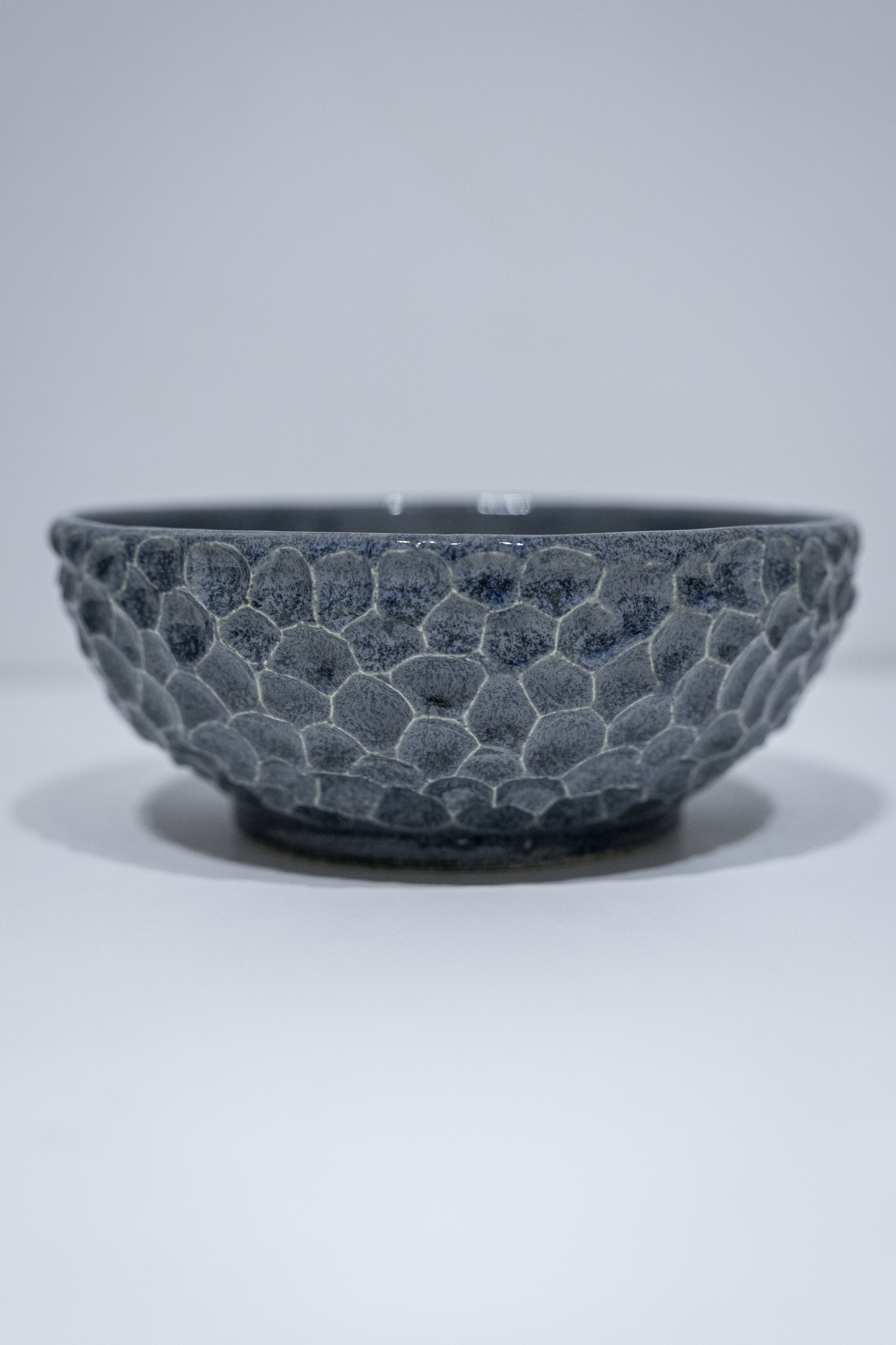 Textured Grey Ceramic Bowl