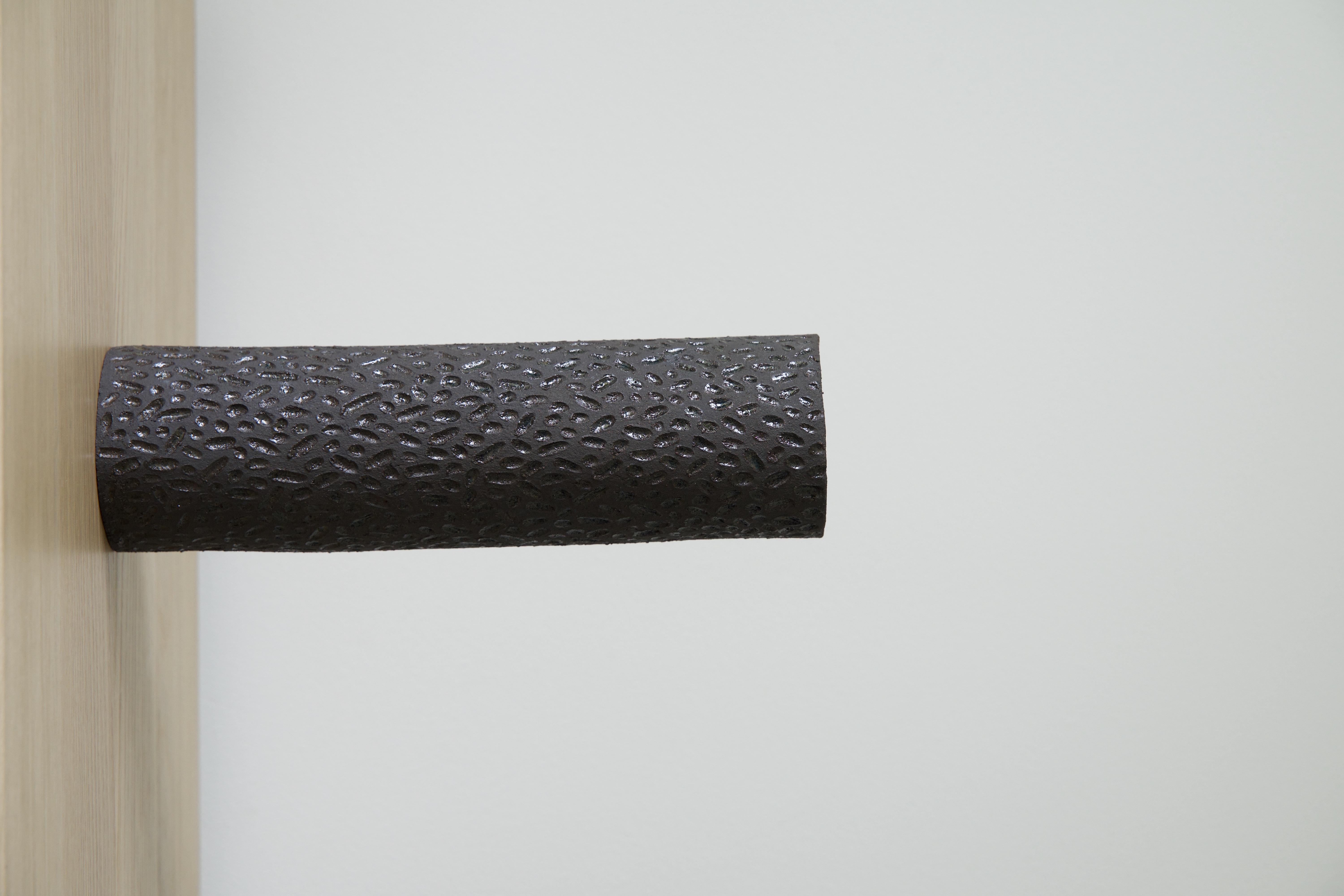 Textured Black Ceramic Vase