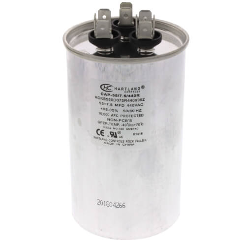 hartland controls -55/7.5 440R run capacitor