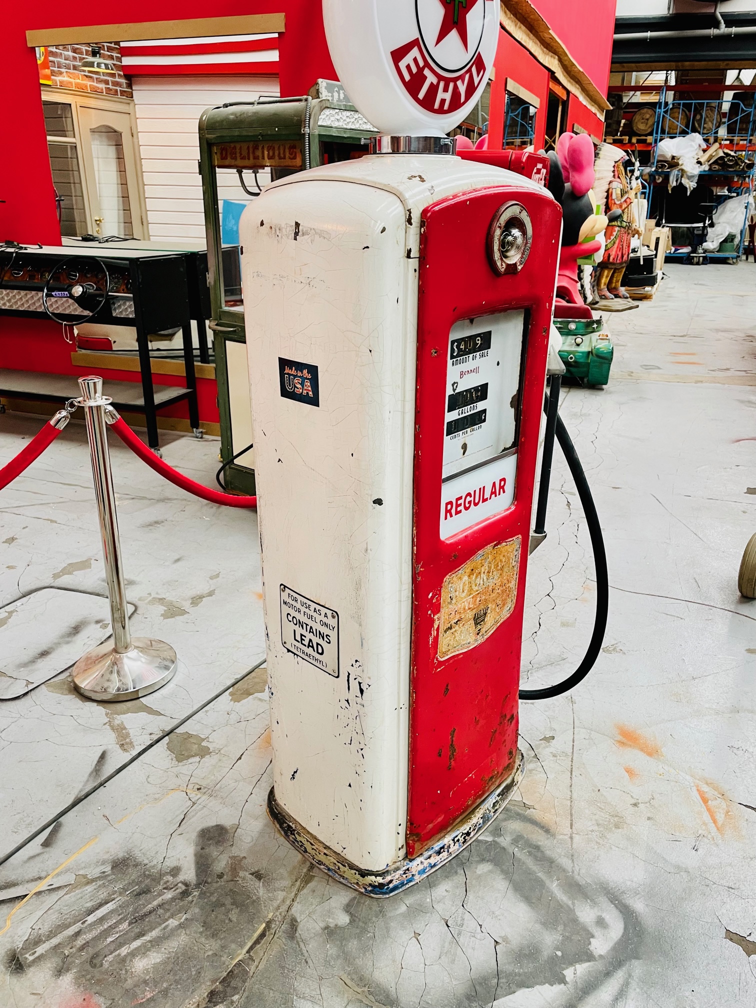 1944 Texaco Bennett Gasoline Pump – Model 756