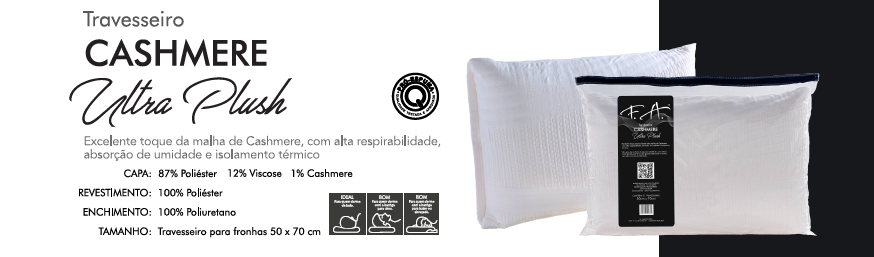 Travesseiro CashMere Ultra Plush