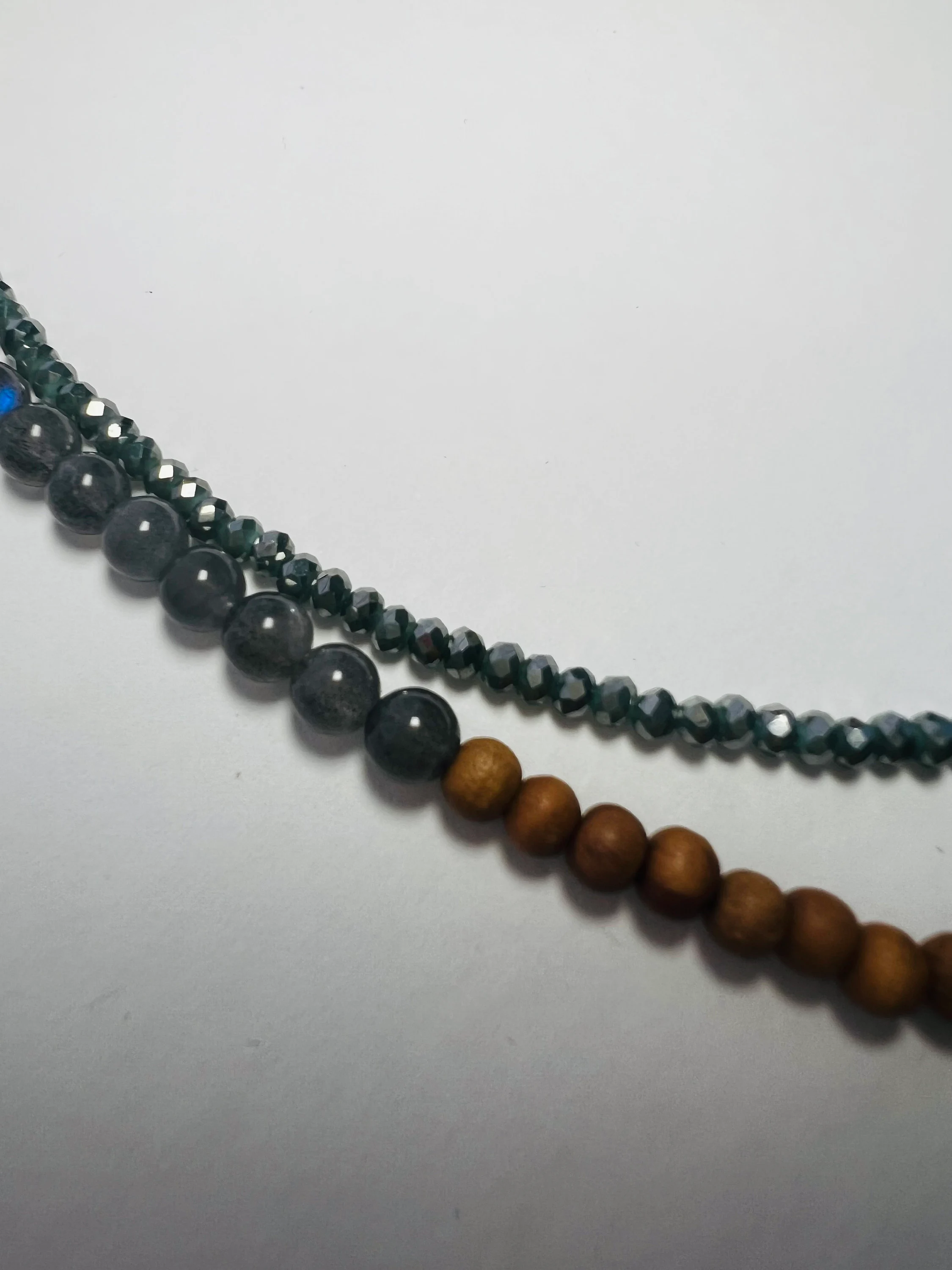 The Guardian Gemstone and Sandalwood Wrap Bracelet