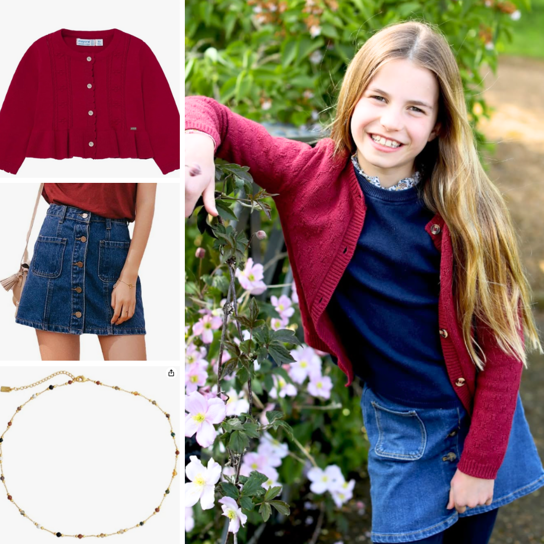 Princesa Charlotte, un look natural en las fotos de su madre Kate