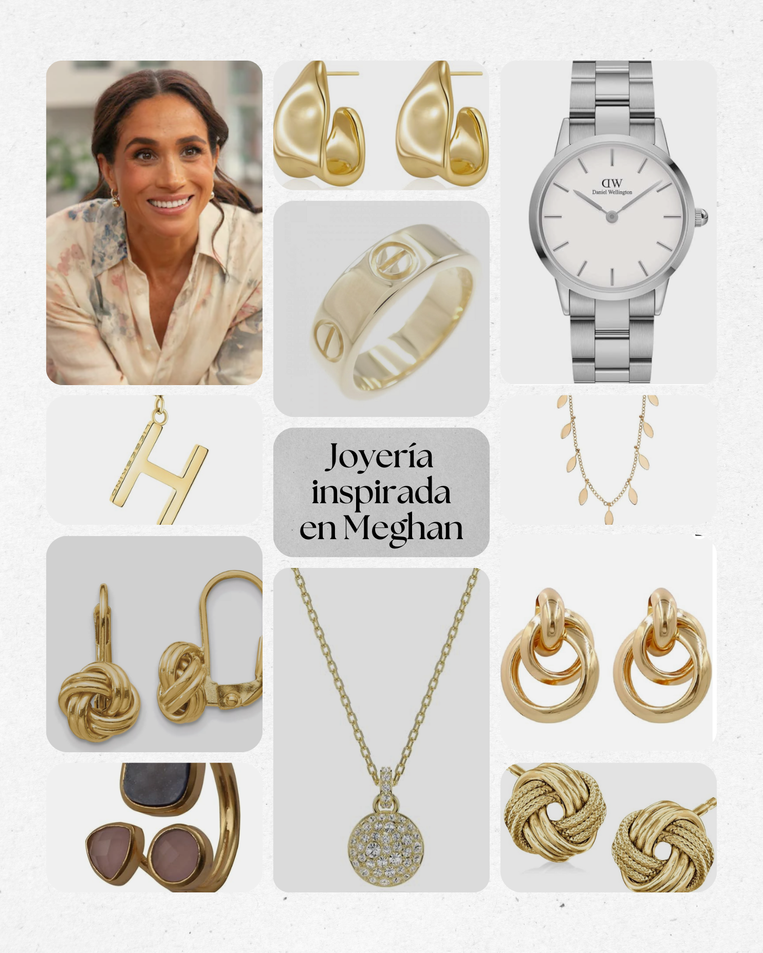 Joyas inspiradas en Meghan Markle 💎✨