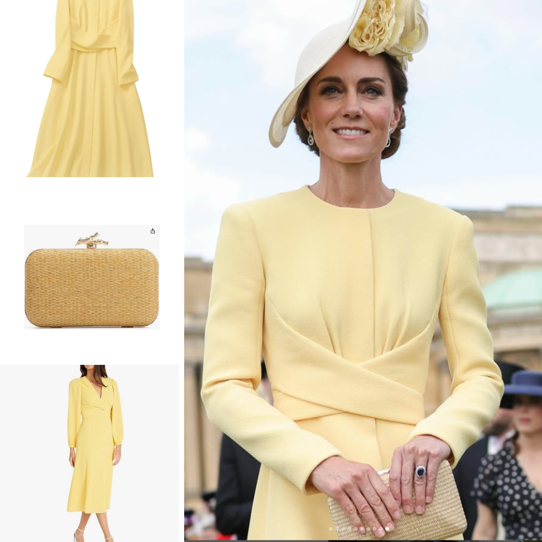 Kate deslumbra en amarillo pálido en el Garden Party del Rey ☀️🌿