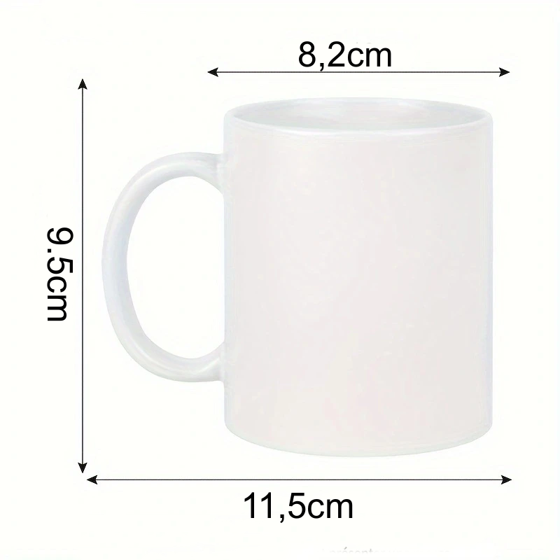 Tasse en céramique blanche de sublimation