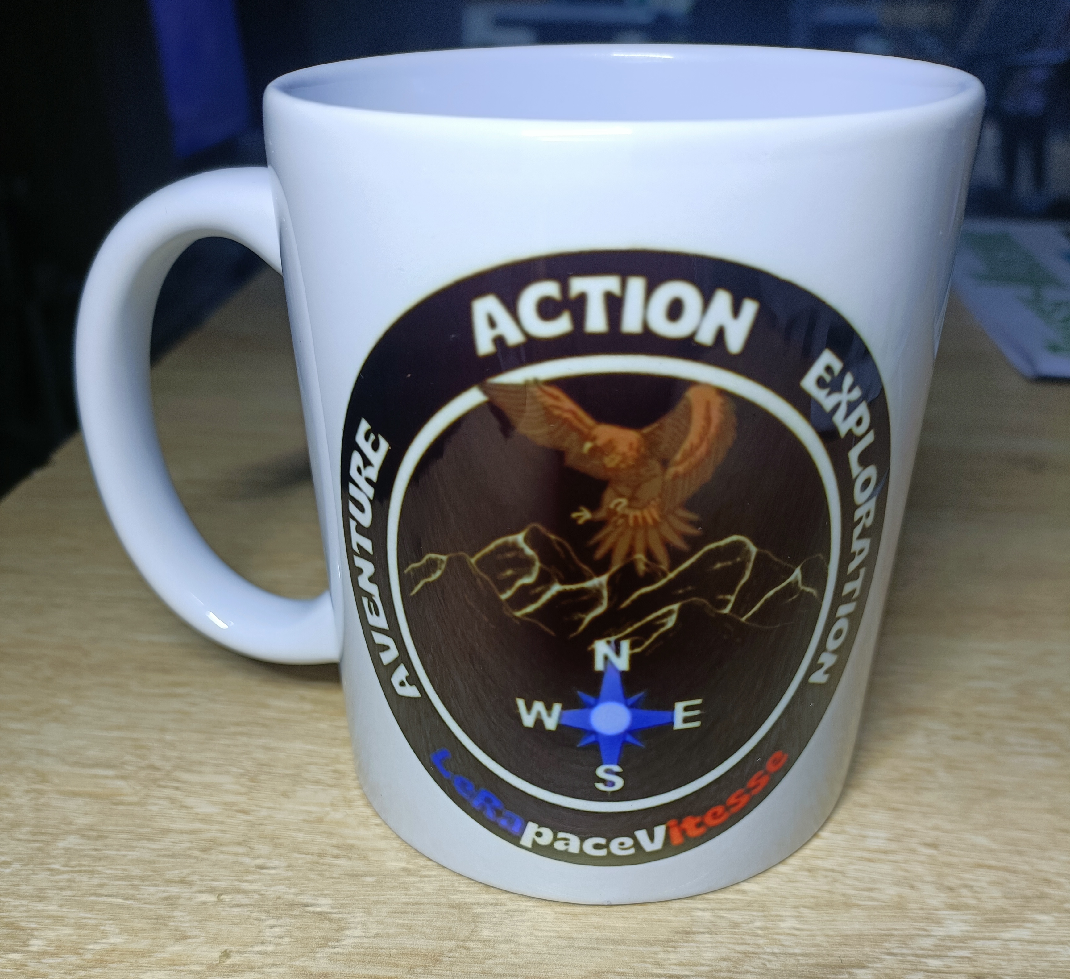 Tasse en céramique blanche de sublimation