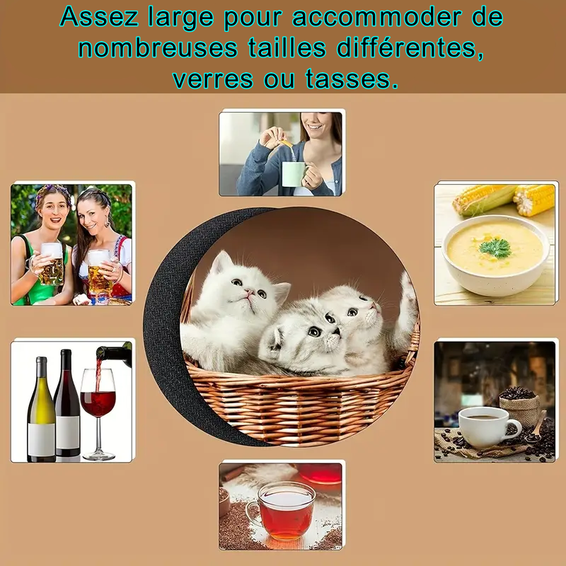 dessous de verres ou de tasses