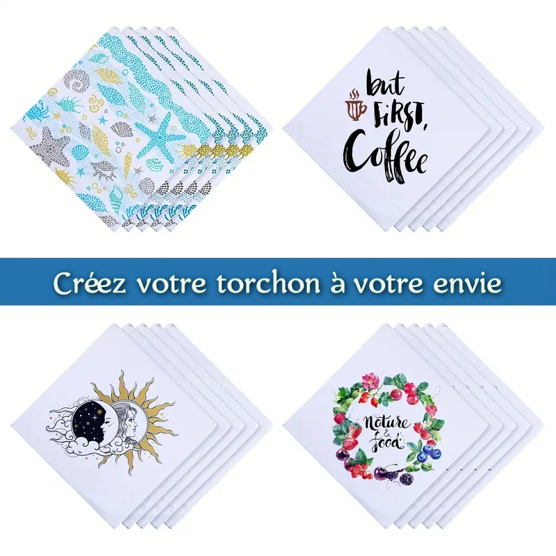 Serviettes Sublimation personnalisable