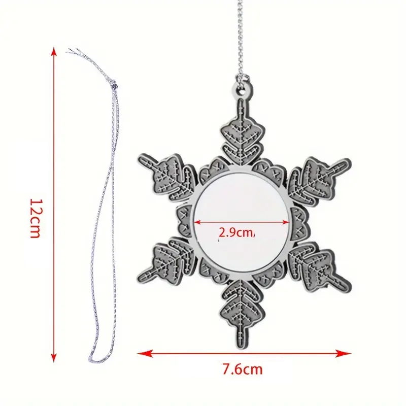 Ornement flocon de neige personnalisble