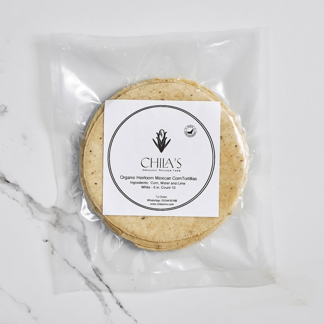 Organic White Mexican Heirloom Corn Tortillas - 20 Count