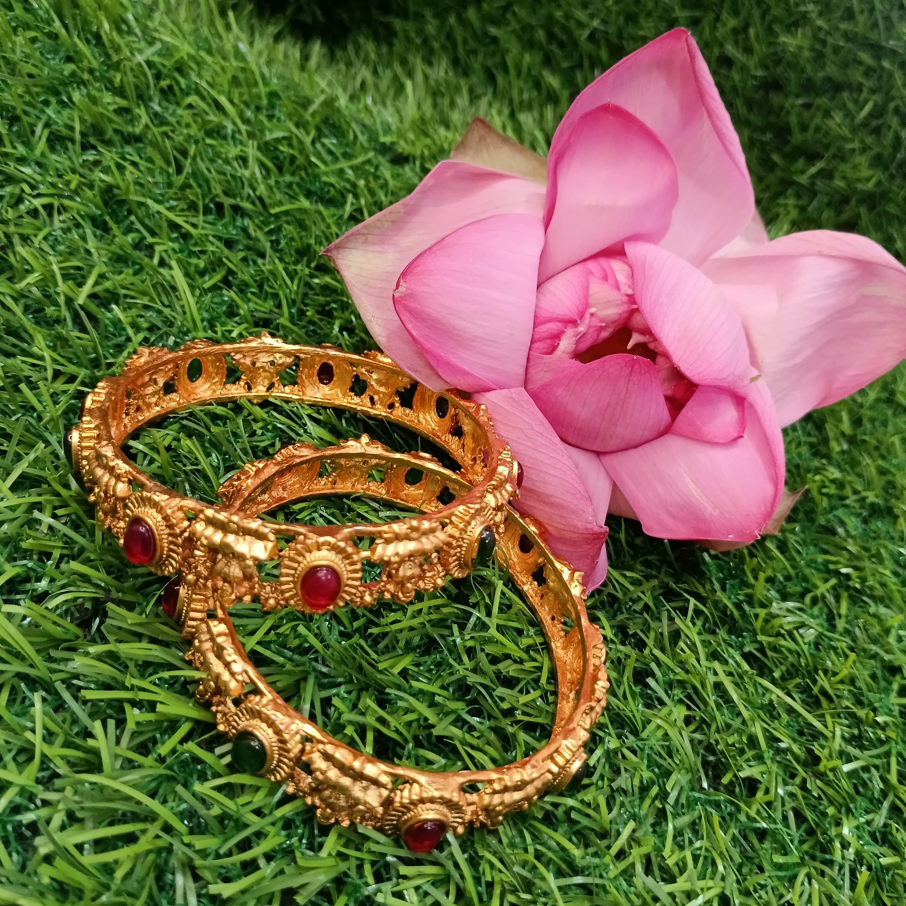 โจ Traditional Antique Bangles Size 2x8