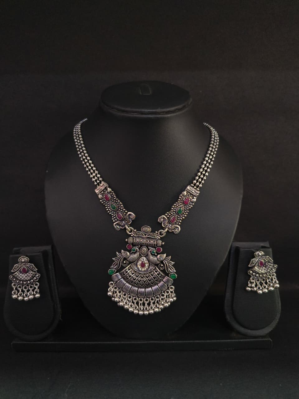 Antique Silver Necklace Set