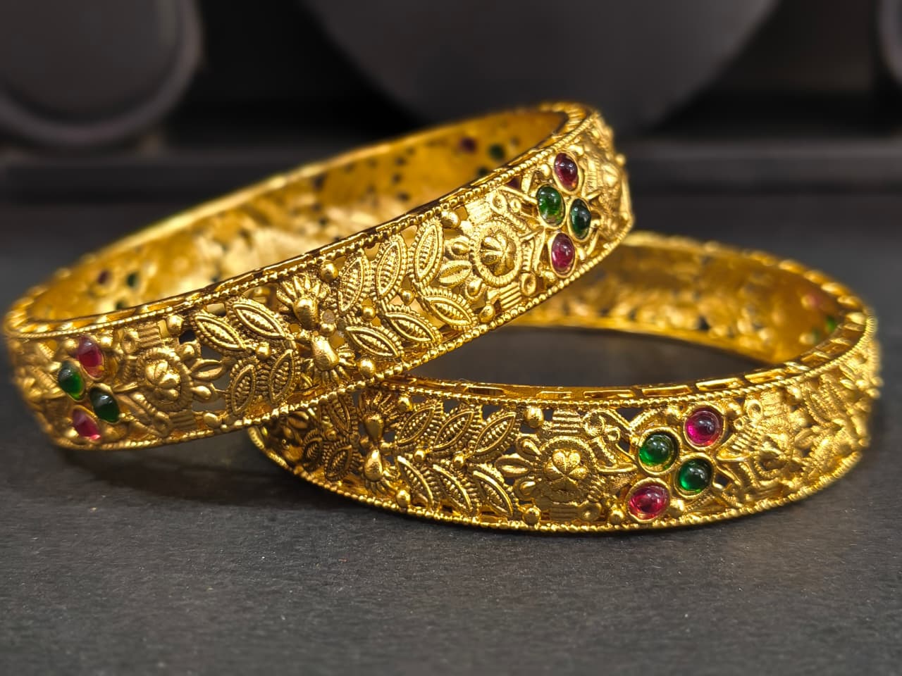 Antique Floral Bangles