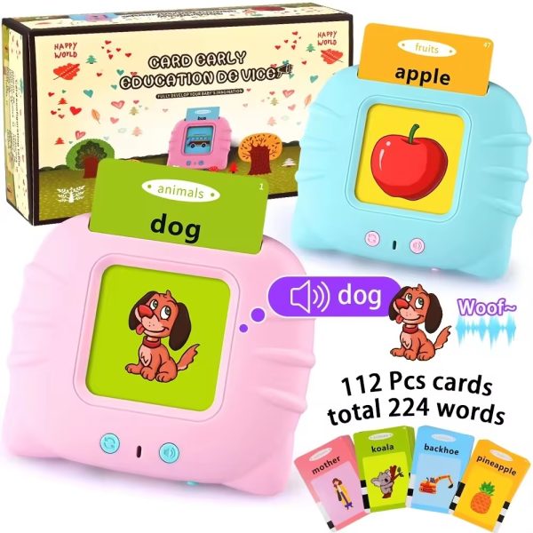 Talking Flash Cards Preschool Learning Toys Early Educational Toys English Learn To Talk Learn Words Learn English Learn