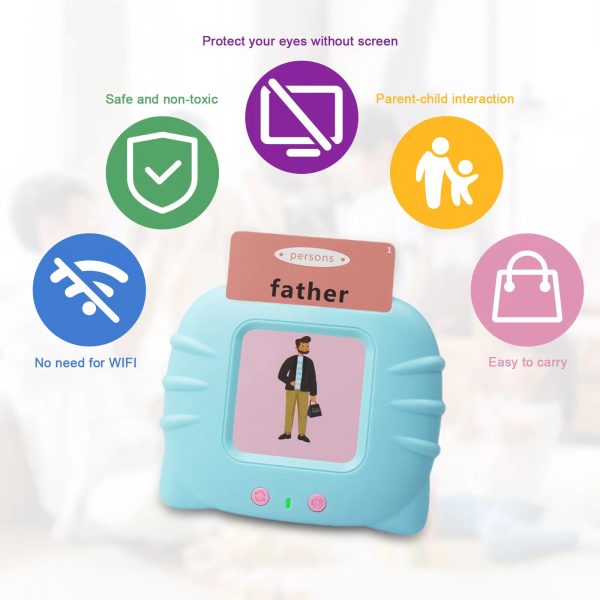 Talking Flash Cards Preschool Learning Toys Early Educational Toys English Learn To Talk Learn Words Learn English Learn