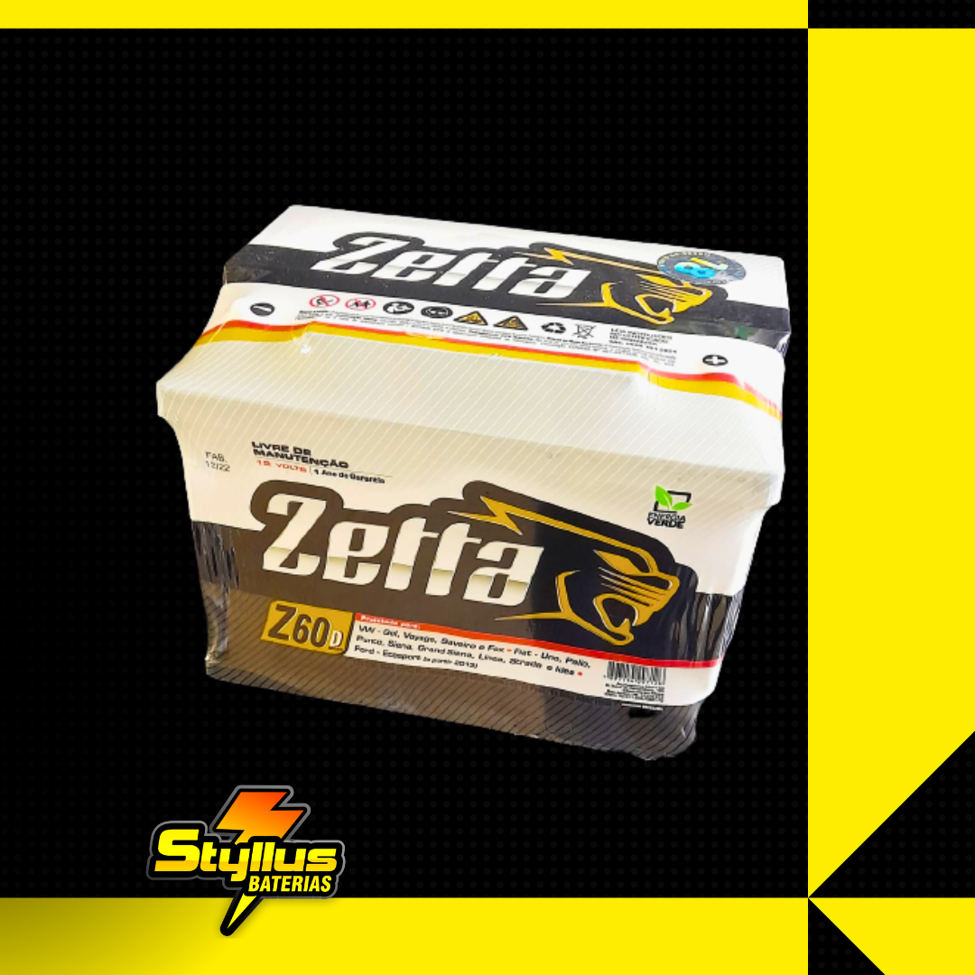 Bateria 60ah Zetta