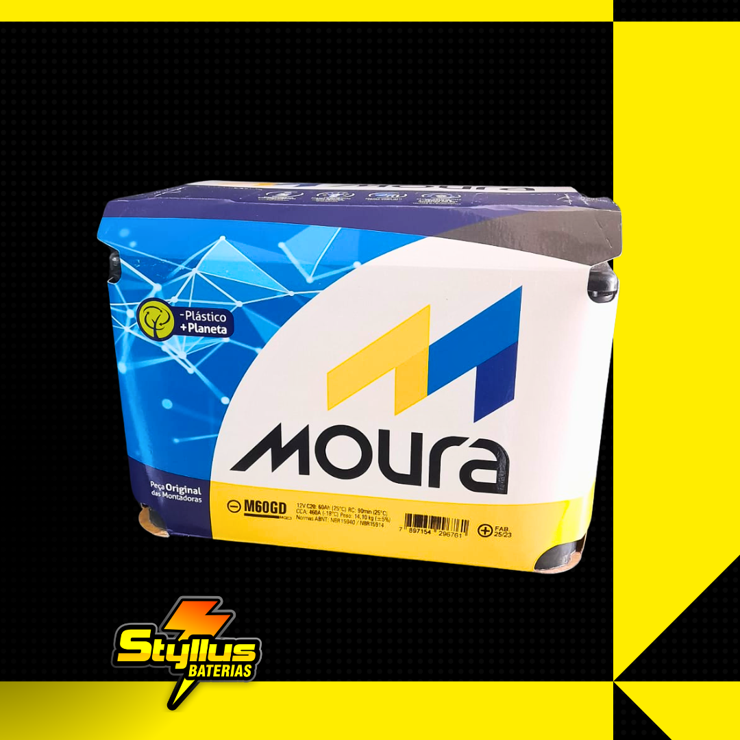 Bateria Moura 60ah Original de Montadora