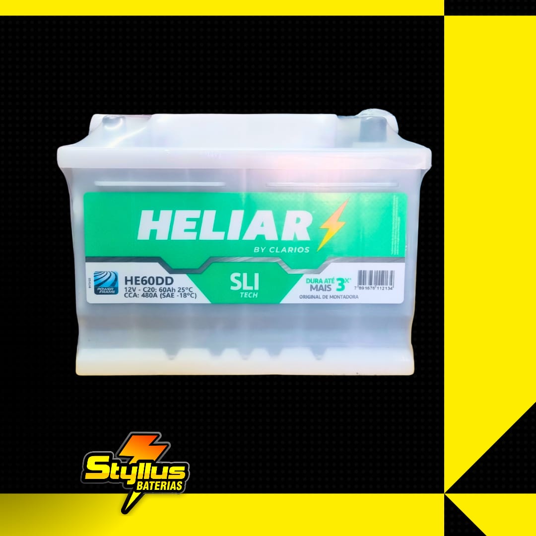 Bateria Heliar 60ah Original 