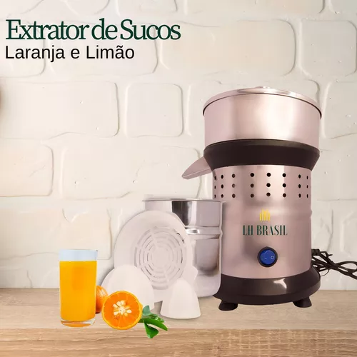 Espremedor Extrator Sucos Laranja E Limao Profissional Inox Cor Prateado Frequência 60 110V/220V