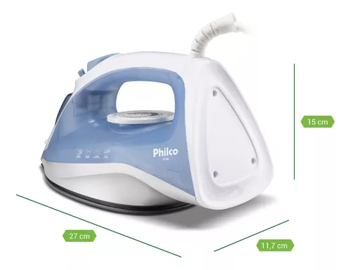 Ferro A Vapor Philco 245ml Pfv40 Base Antiaderente Cor Branco 220V