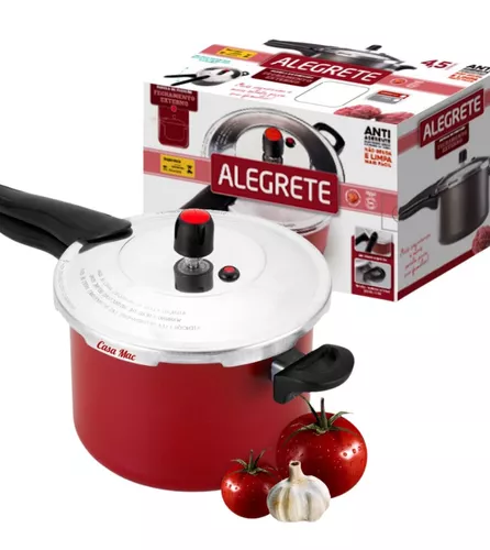 Panela De Pressao Antiaderente 4,5 L Fechamento Externo