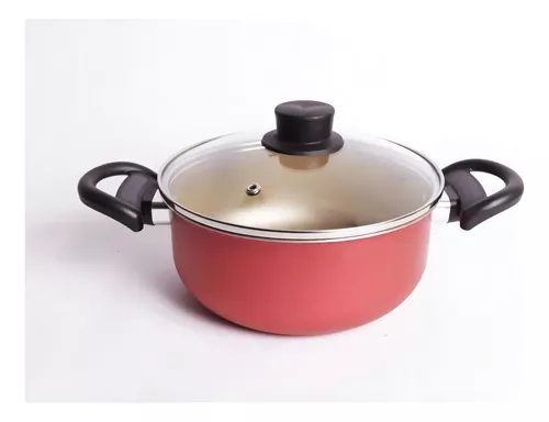Jogo de panelas de cozinha Marpal Elegan 10 Peças 10 PEÇAS com 10 peças de alumínio bordô