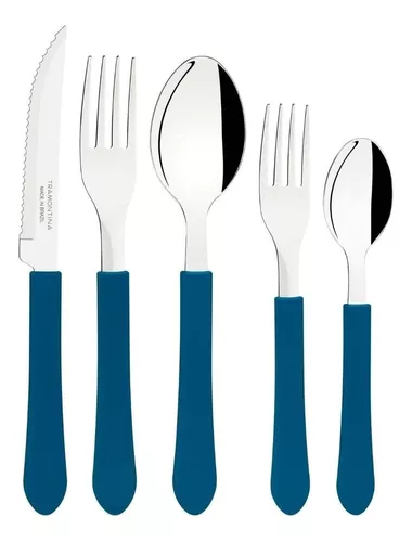 Conjunto de talheres Tramontina 23198718 Leme azul - 20