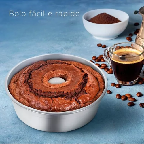 Kit 2 Forma Assadeira Bolo Pudim Redonda Air Fryer Forno