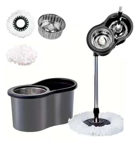 Mob Giratório Com 2 Refil Centrífuga Inox 9 Litros
