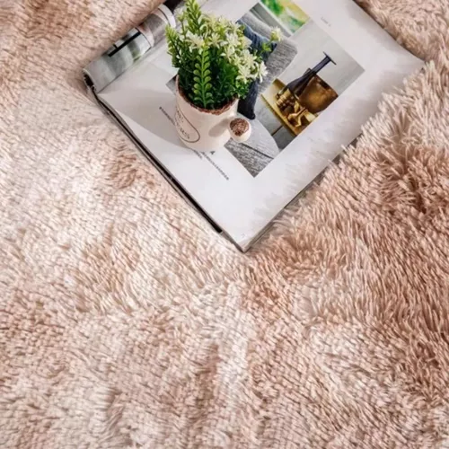 Tapete 2,00x1,50 Peludo Felpudo Sala E Quarto Cores Cor Bege-mesclado Desenho Do Tecido Pelo Alto Casa Laura Enxovais Tapete Médio Para Sala
