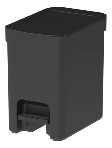 Lixeira Com Pedal 6l Cozinha Banheiro Dual Trium Compacta
