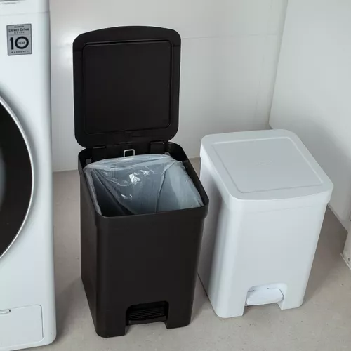 Lixeira Com Pedal 6l Cozinha Banheiro Dual Trium Compacta