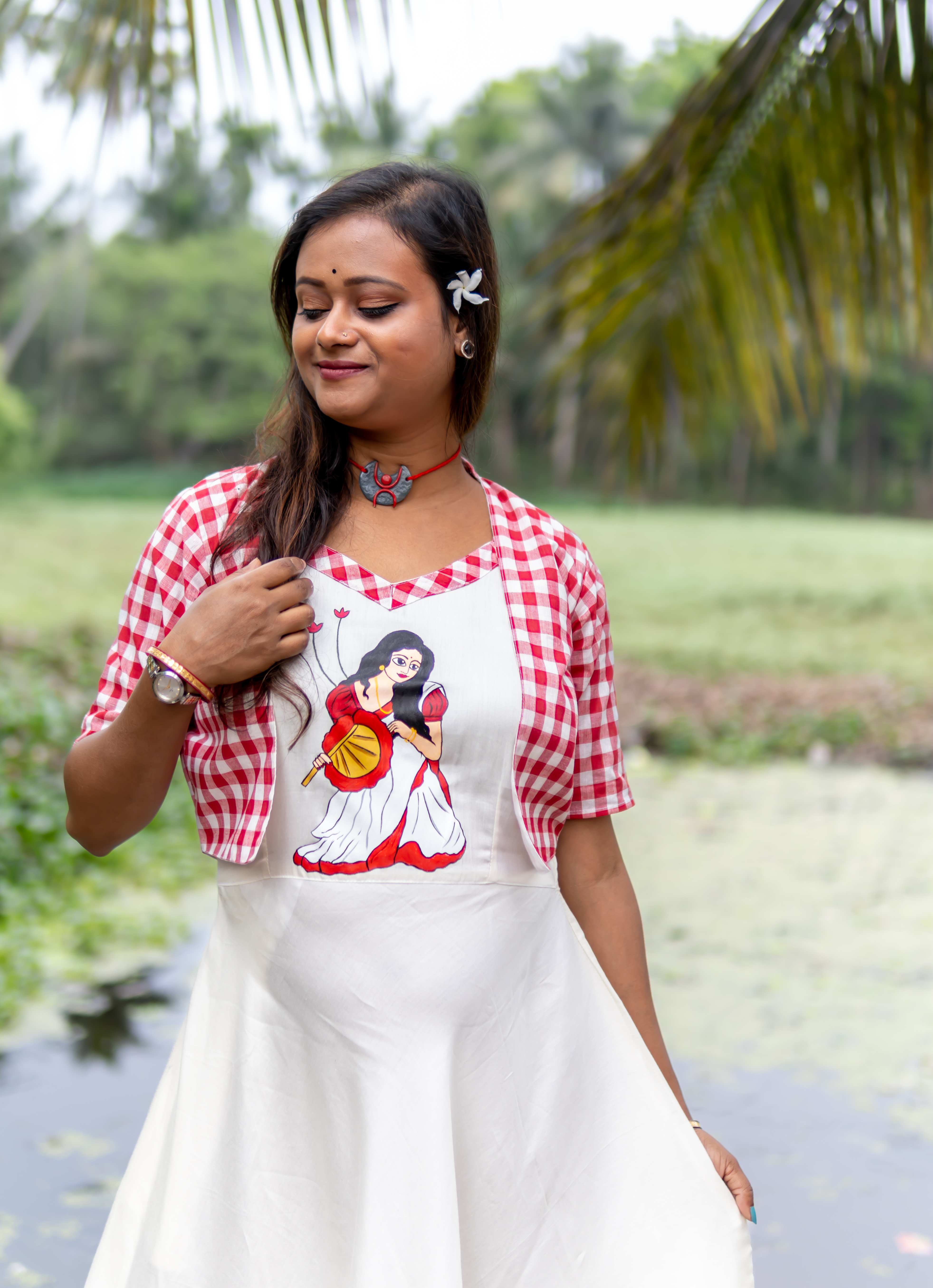 Traditional sleeveless dress with Jacket