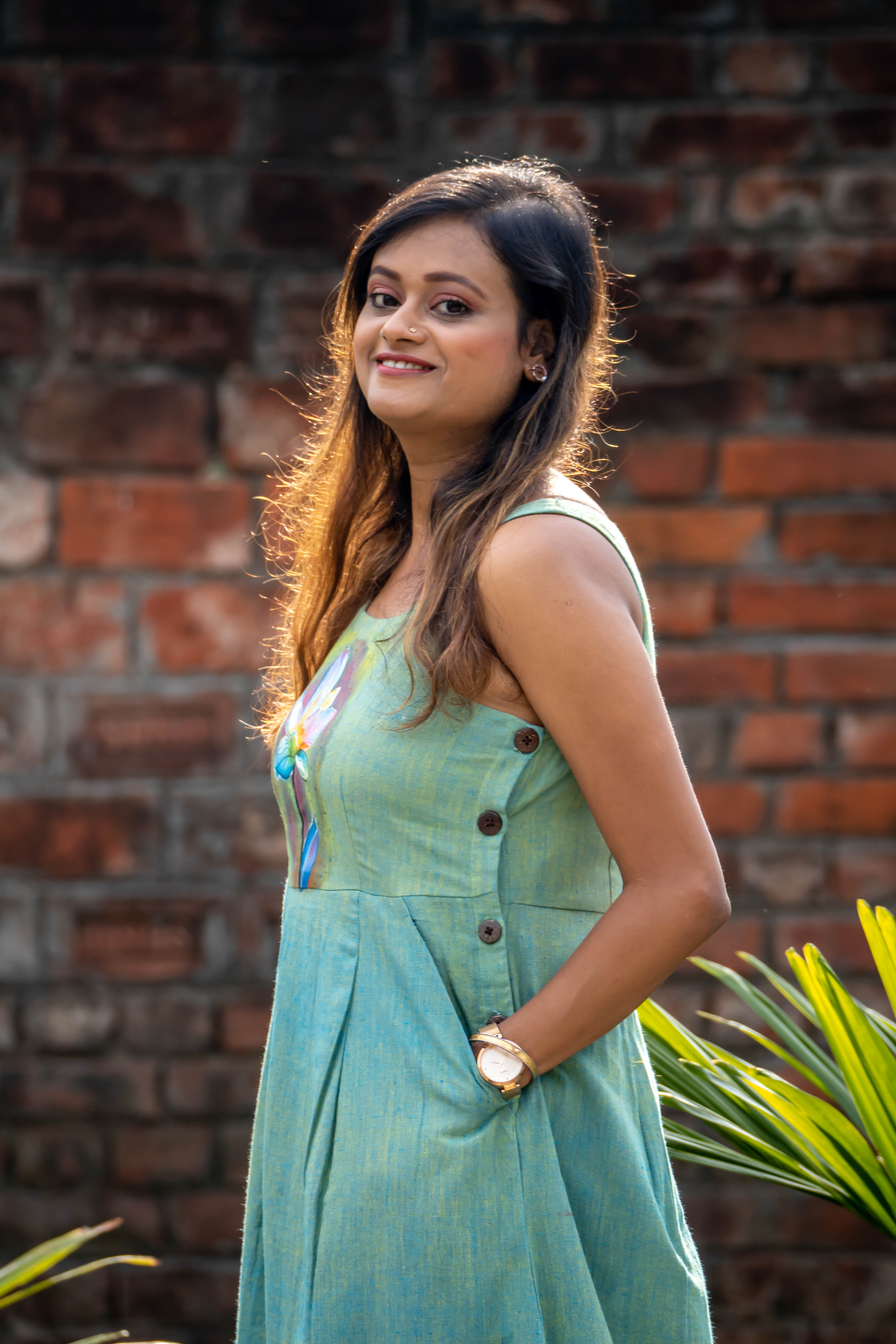 Handloom Flower Dress