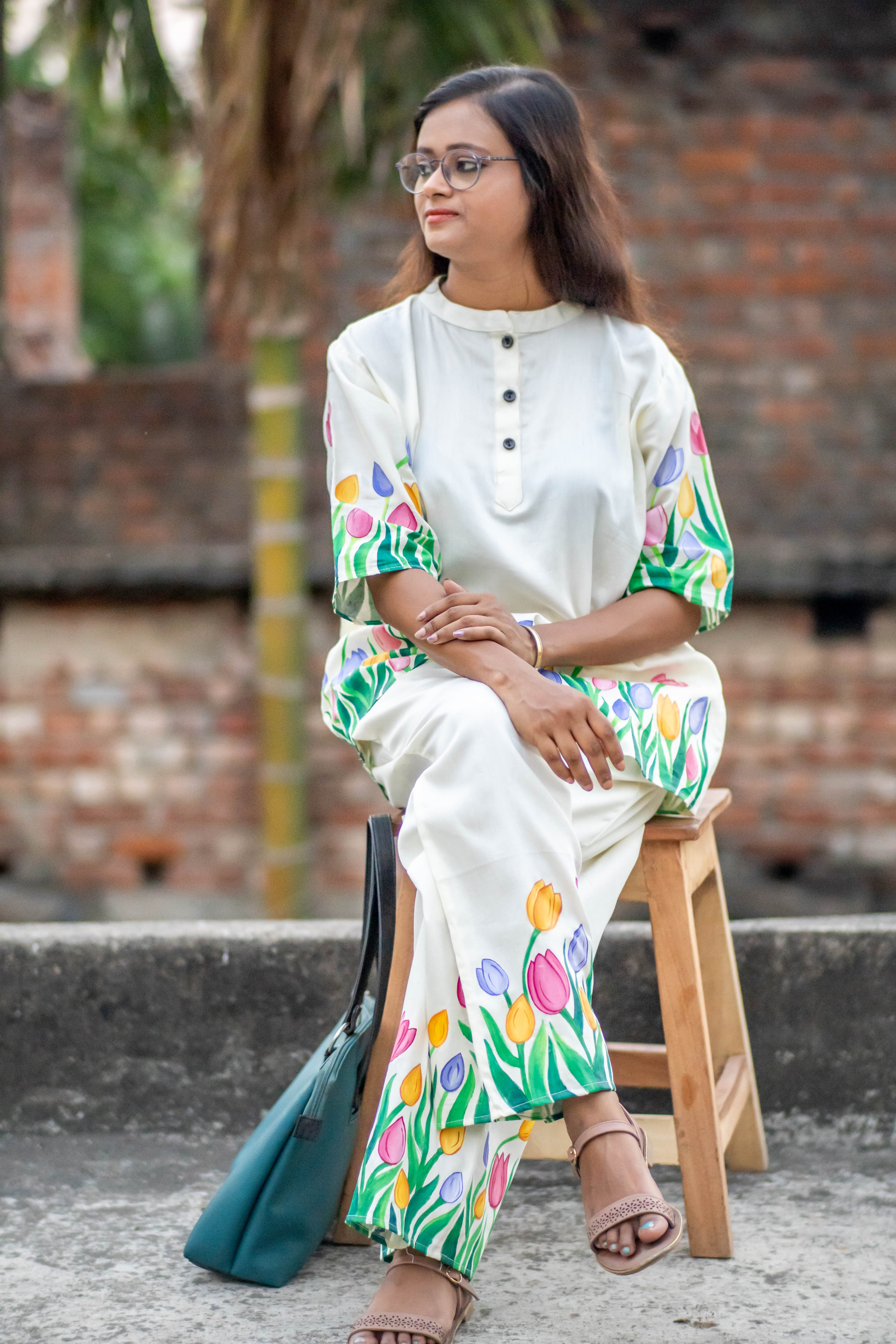 Tulip Painting coord set