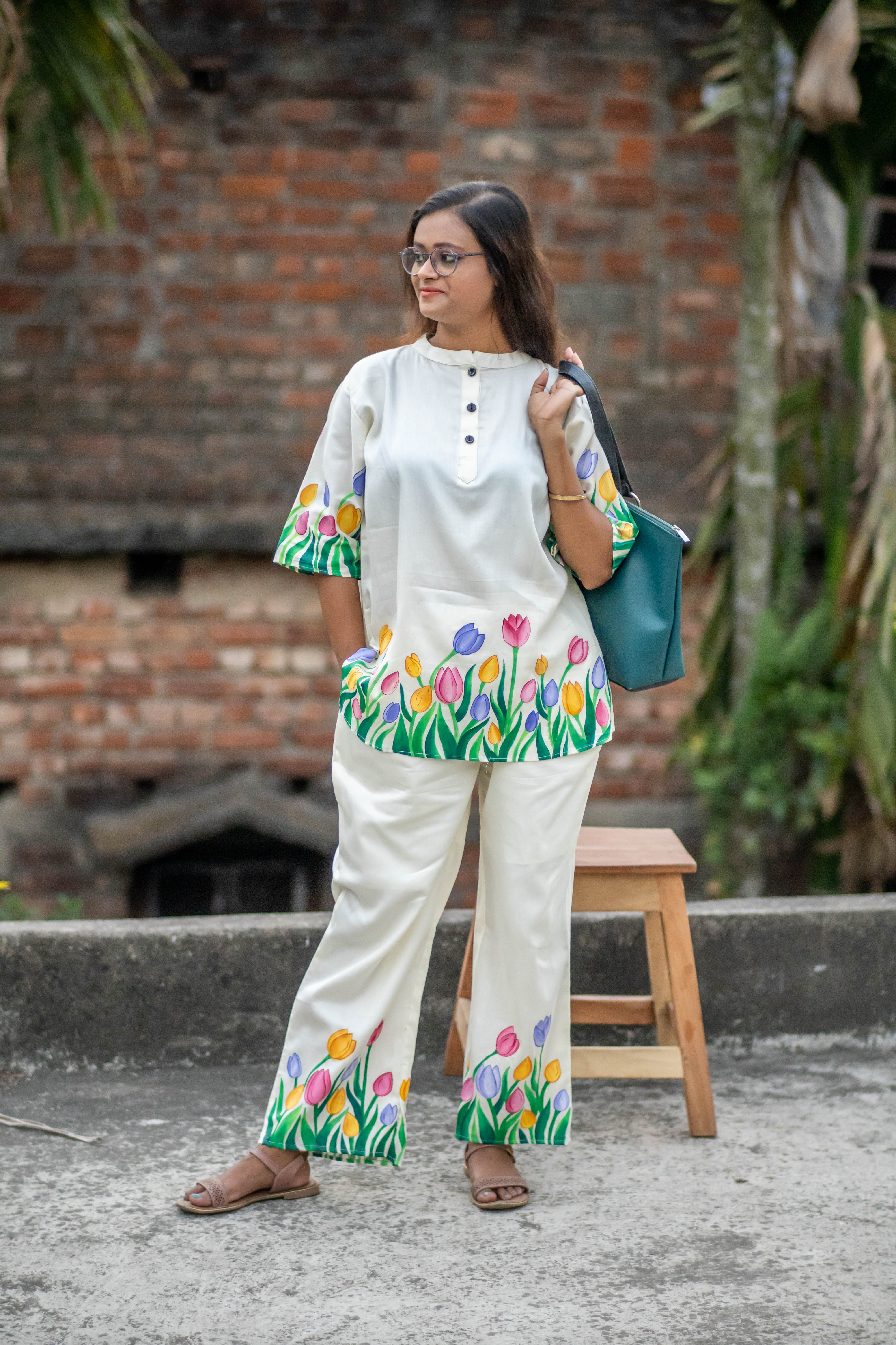 Tulip Painting coord set