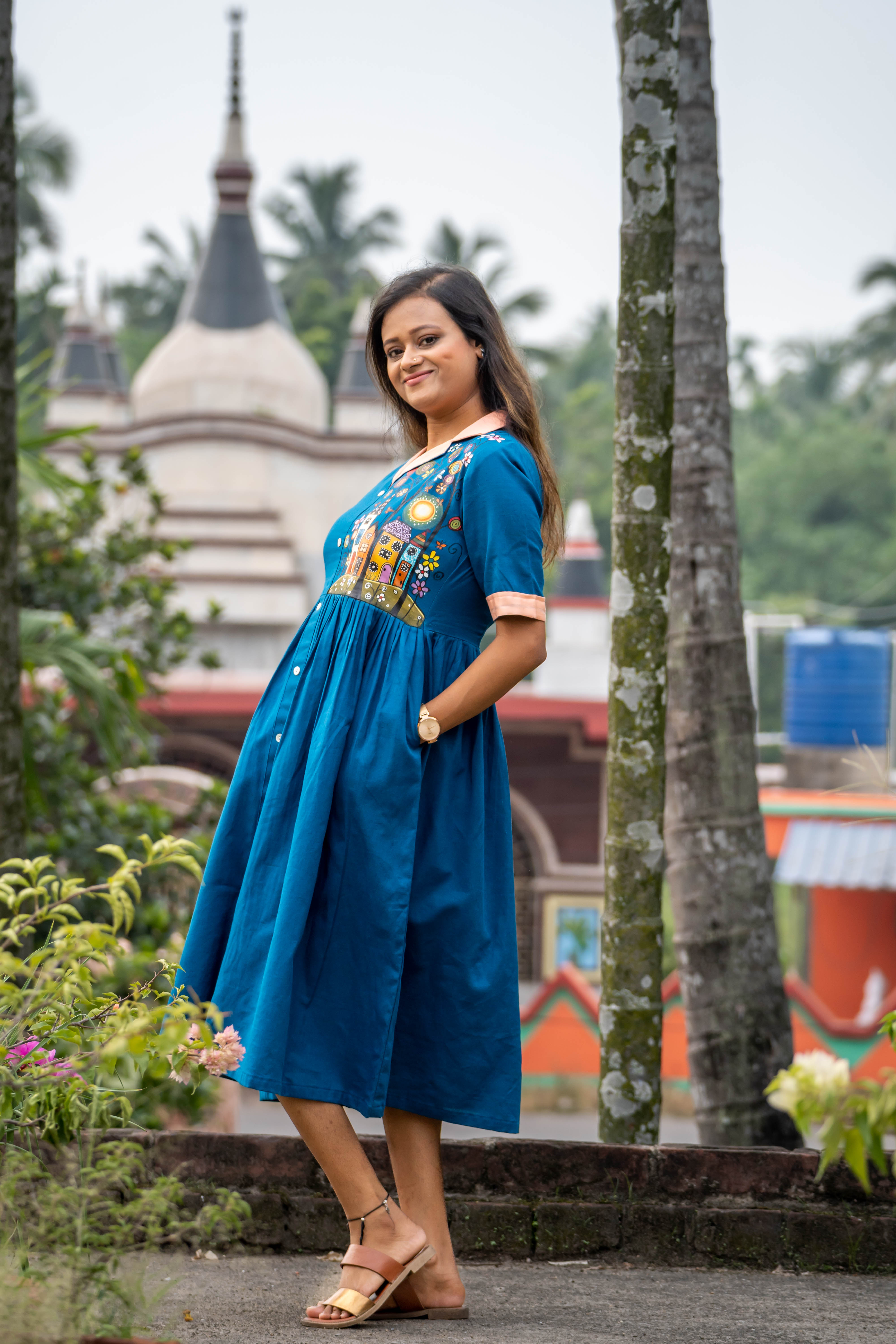 Hand-painted Theme Dress