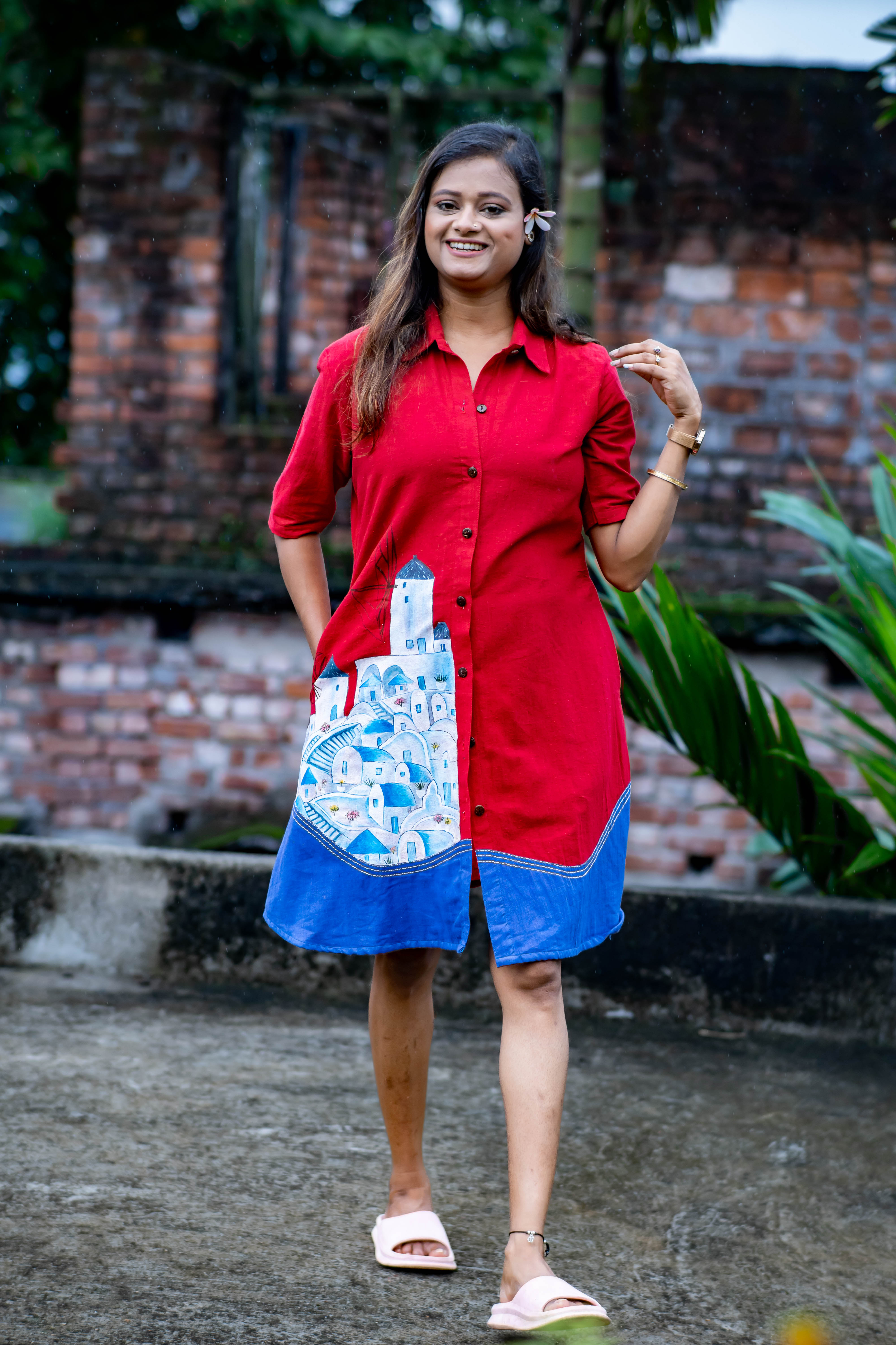 Santorini Shirt Dress Coord set